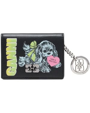 Ganni Card Holder - White