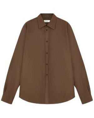 Jil Sander Long-Sleeved Shirt - Brown