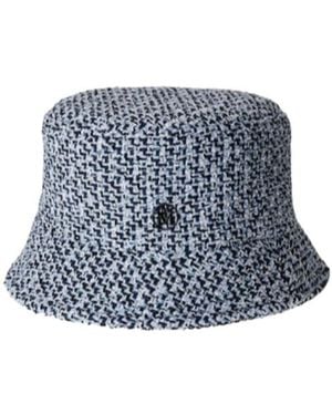 Maison Michel Axel Summer Tweed Fisherman Hat - Blue