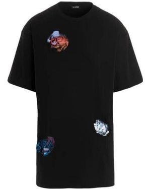 Raf Simons Pockethole Graphic Printed T-Shirt - Black