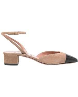 Aquazzura French Flirt Square Toe Court Shoes - Natural