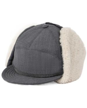 Brunello Cucinelli Monili-Trim Baseball Cap - Grey