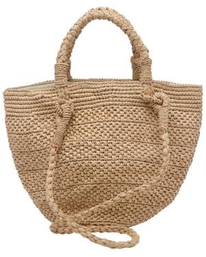 IBELIV Arona Woven Tote Bag - Metallic