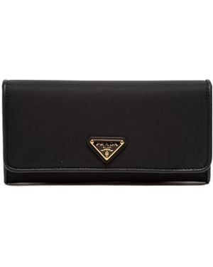 Prada Logo Wallet - Black