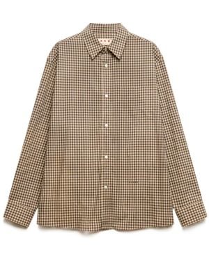 Marni Micro-Check Shirt - Natural