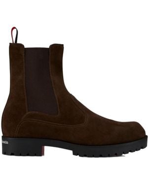 Christian Louboutin Lug-Sole Chelsea Boots - Brown