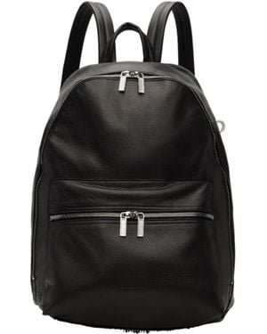 Rick Owens Leather Backpack - Black