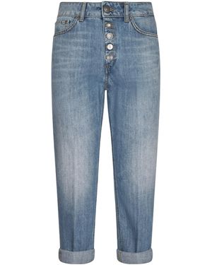 Dondup Koons Button Detailed Jeans - Blue