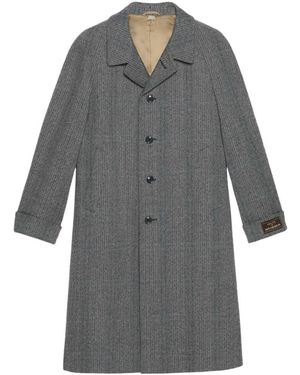 Gucci Single-Breasted Coats - Grey