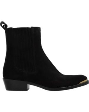 Isabel Marant Logo Ankle Boots - Black