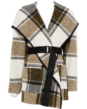 IRO Plaid Belted Jacket - Multicolor