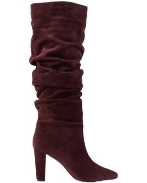 Manolo Blahnik Minimalist Leather Ankle Boots - Red