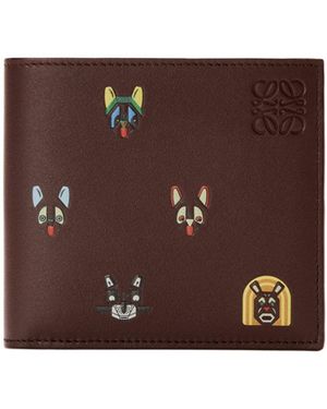 Loewe X Louis Wain Cartoon-Print Wallet - Brown