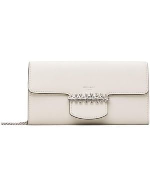 Jimmy Choo Bing Flap Shoulder Bag - White