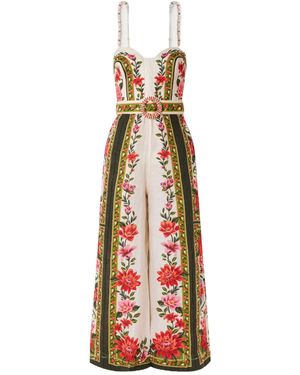 FARM Rio Wonder Rio Printed Jumpsuit - White