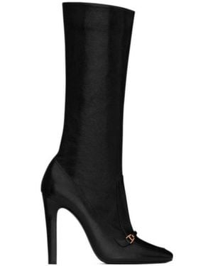 Saint Laurent Camden Heeled Boots - Black