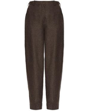 TOTEME Totême High-Waist Pants - Brown
