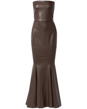 slim fit dress slacks CAP SLEEVE MARIA GOWN – Vintage Green – Norma Kamali