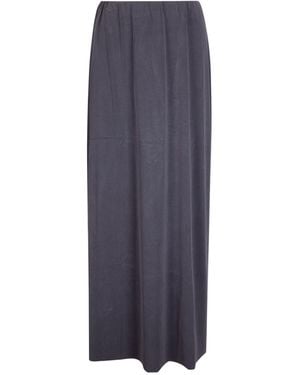 Samsøe & Samsøe Elastic Waist Midi Skirt - Blue