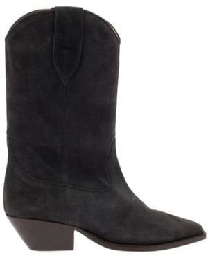 Isabel Marant Duerto Pointed-Toe Cowboy Boots - Black