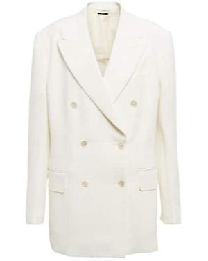 Tom Ford Double-Breasted Blazer - White