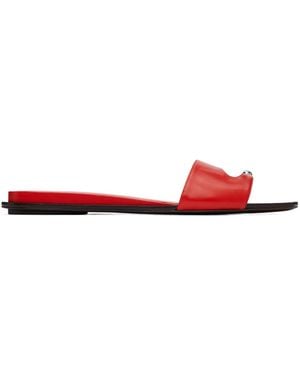 Tory Burch Pierced Slides - Red