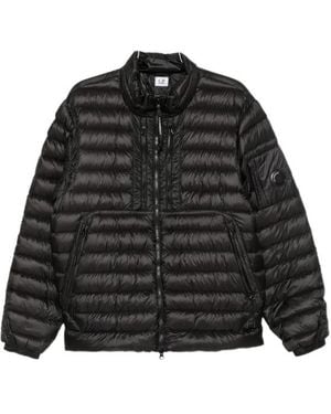 C.P. Company Long-Sleeve Stand-Collar Down Jacket - Black