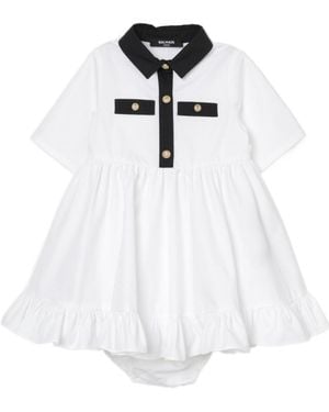 Balmain Cotton Dress Set - White