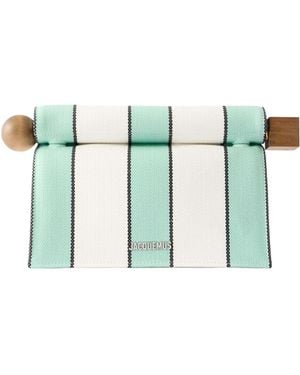 Jacquemus La Pochette Rond Carre Clutch - Green