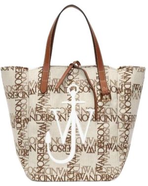 JW Anderson Jw Anderson Logo Jacquard Belt Tote Bag - Multicolour