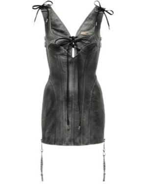 KNWLS Nihil Leather Minidress - Black