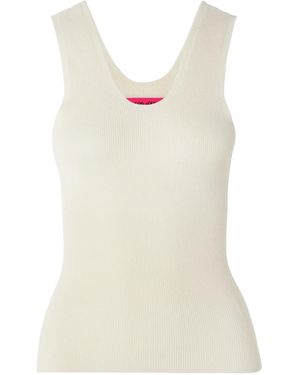 The Elder Statesman Delicash Tank Top - Natural