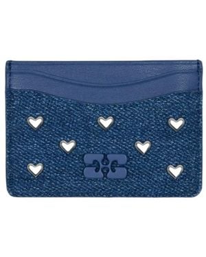 Ganni Bou Card Holder - Blue