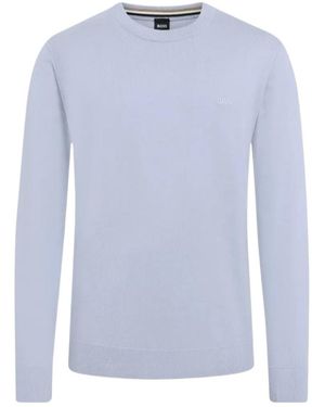 BOSS Crew-Neck Sweater - Blue