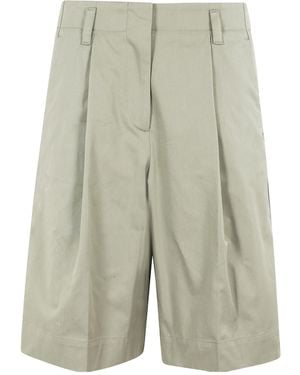 Roberto Collina Cotton Shorts - Gray
