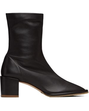 BY FAR Josiah Sheepskin Nappa Leather Ankle Boots - Black