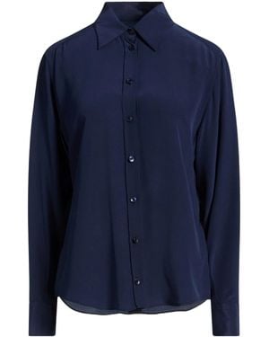 Dolce & Gabbana Solid-Colored Chiffon Shirt - Blue