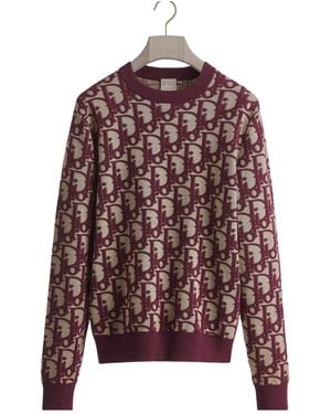Dior Oblique Sweater - Red