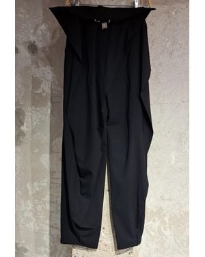 JW Anderson Fold-Over Tapered Pants - Black