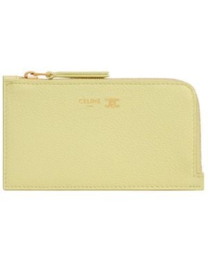 Celine Long Zipped Card Holder - Yellow