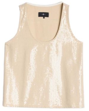 7 For All Mankind Long Tank - Natural