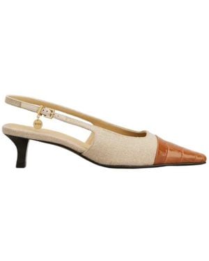 Tod's Open-Toe High-Heeled Sandals - Natural