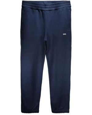 ZEGNA Logo Sports Trousers - Blue