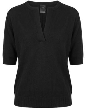 Pinko Short-Sleeved Sweater - Black