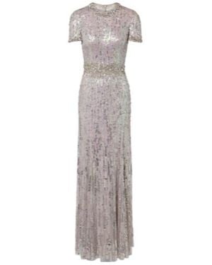 Jenny Packham Celeste Embellished Gown - Gray