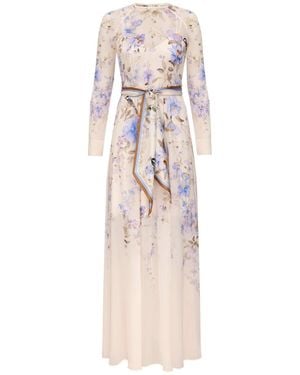 Zimmermann Luna Floral Print Tie Maxi Dress - Multicolour