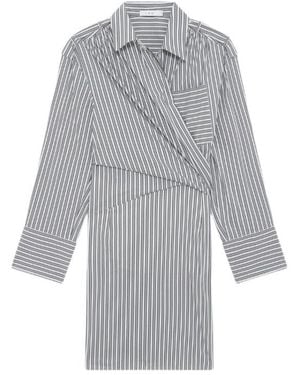 IRO Striped Shirt Dress - Grey