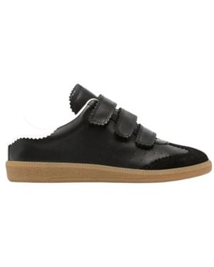 Isabel Marant Perforated Velcro Sneakers - Black