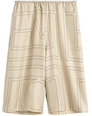 TOTEME Totême Monogram Pj Culottes - Natural