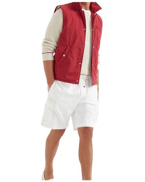 Brunello Cucinelli Thermore Button-Up Gilet - Red